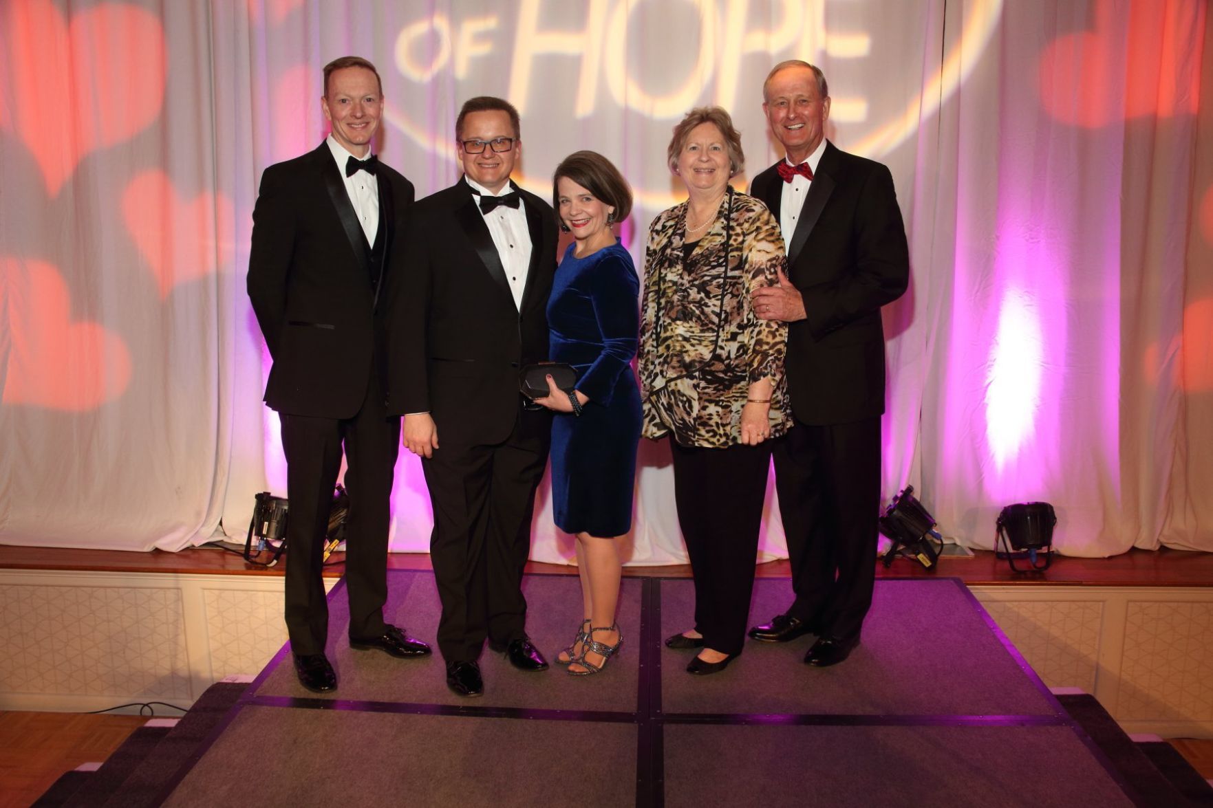Co-Chair Mark Brown, Bret and Anne Heinrich, Co-Chairs Susan Meyland-Smith and Fred Smith